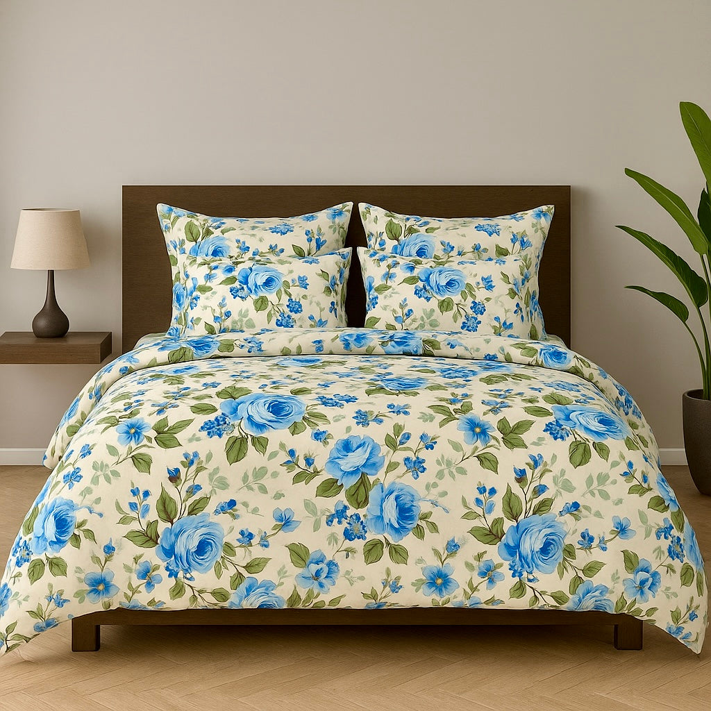 Ivory Bloom - Bedsheet