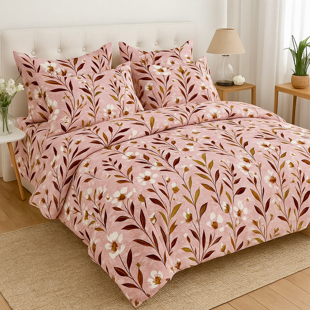 Rosy Meadow - Quilt Cover Sets - 6Pcs