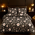 Night Petals - Bedsheet With 4 Pillowcase