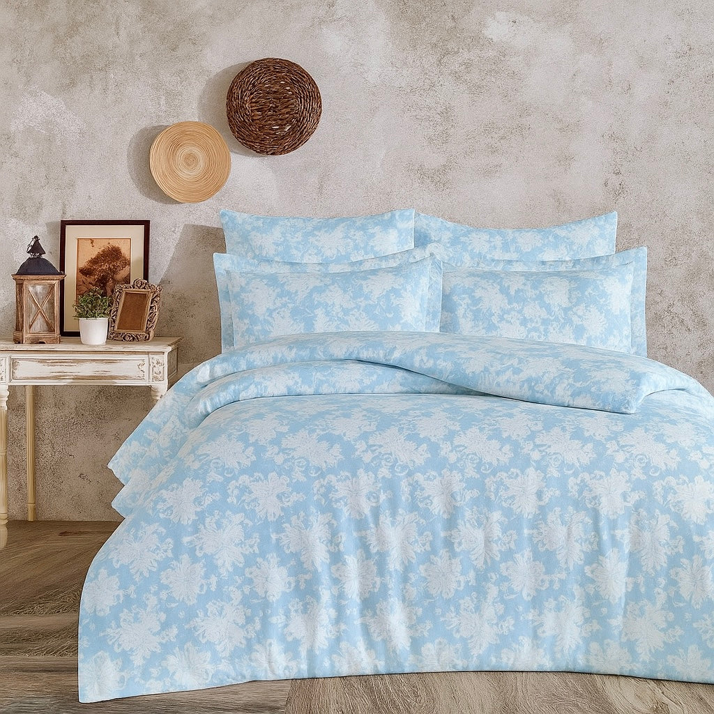Blue Mist Quilt Cover Set -6Pcs