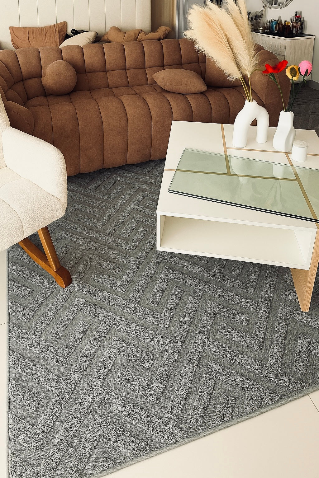 3D Soft Jacquard Rug
