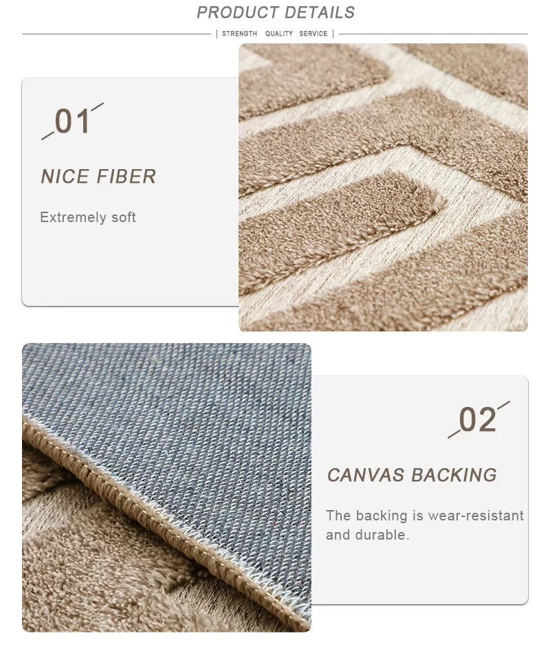 3D Soft Jacquard Rug