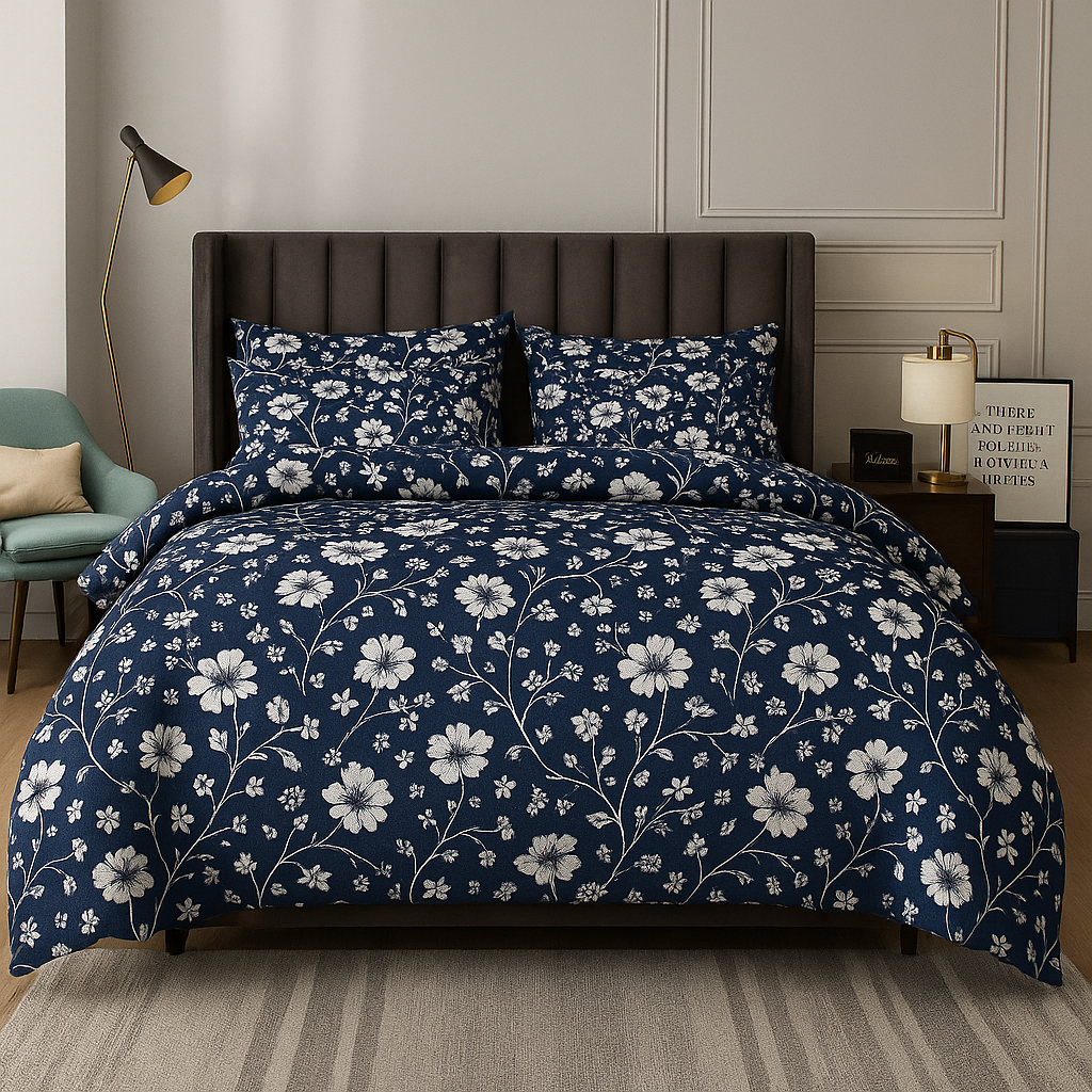 Moonlace - Bedsheet With 4 Pillowcase