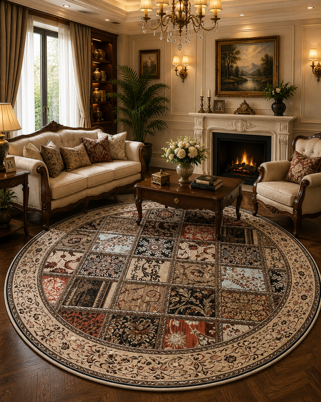 Modern Round Rugs MD-215