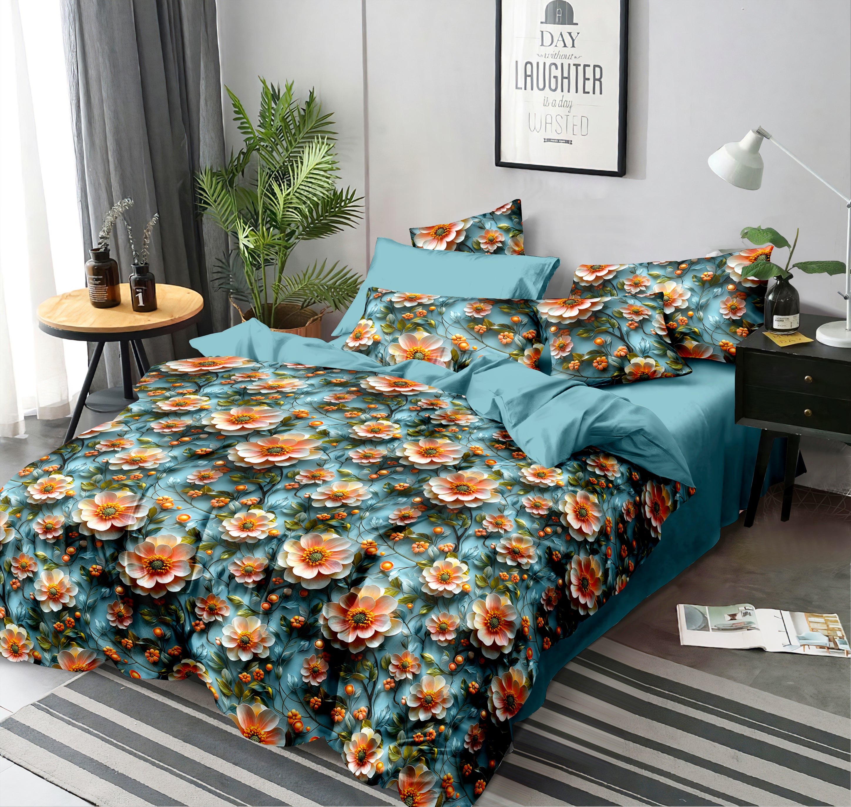 Ultra HD Digital Printed Bedsheets - 021