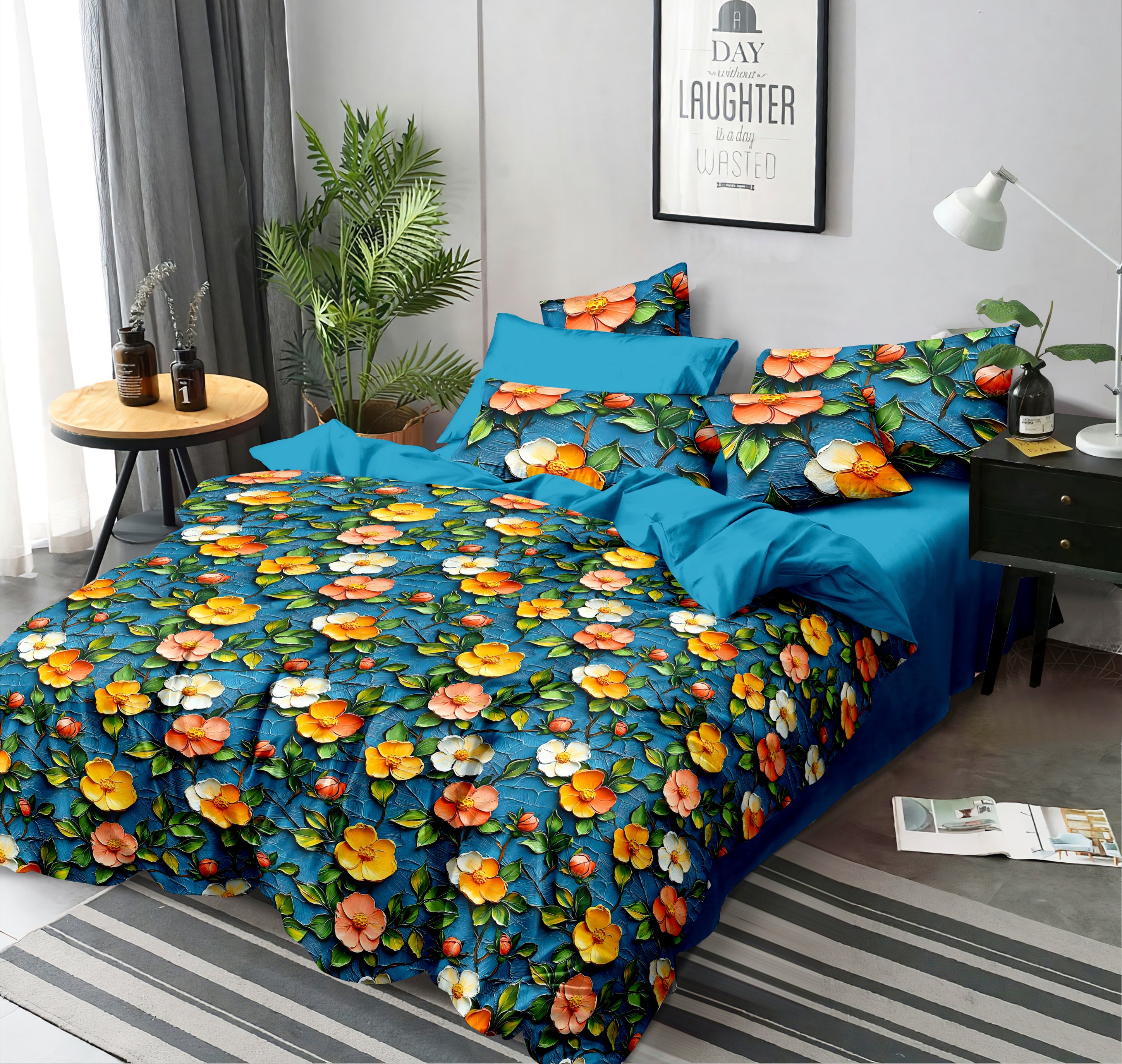 Ultra HD Digital Printed Bedsheets - 019