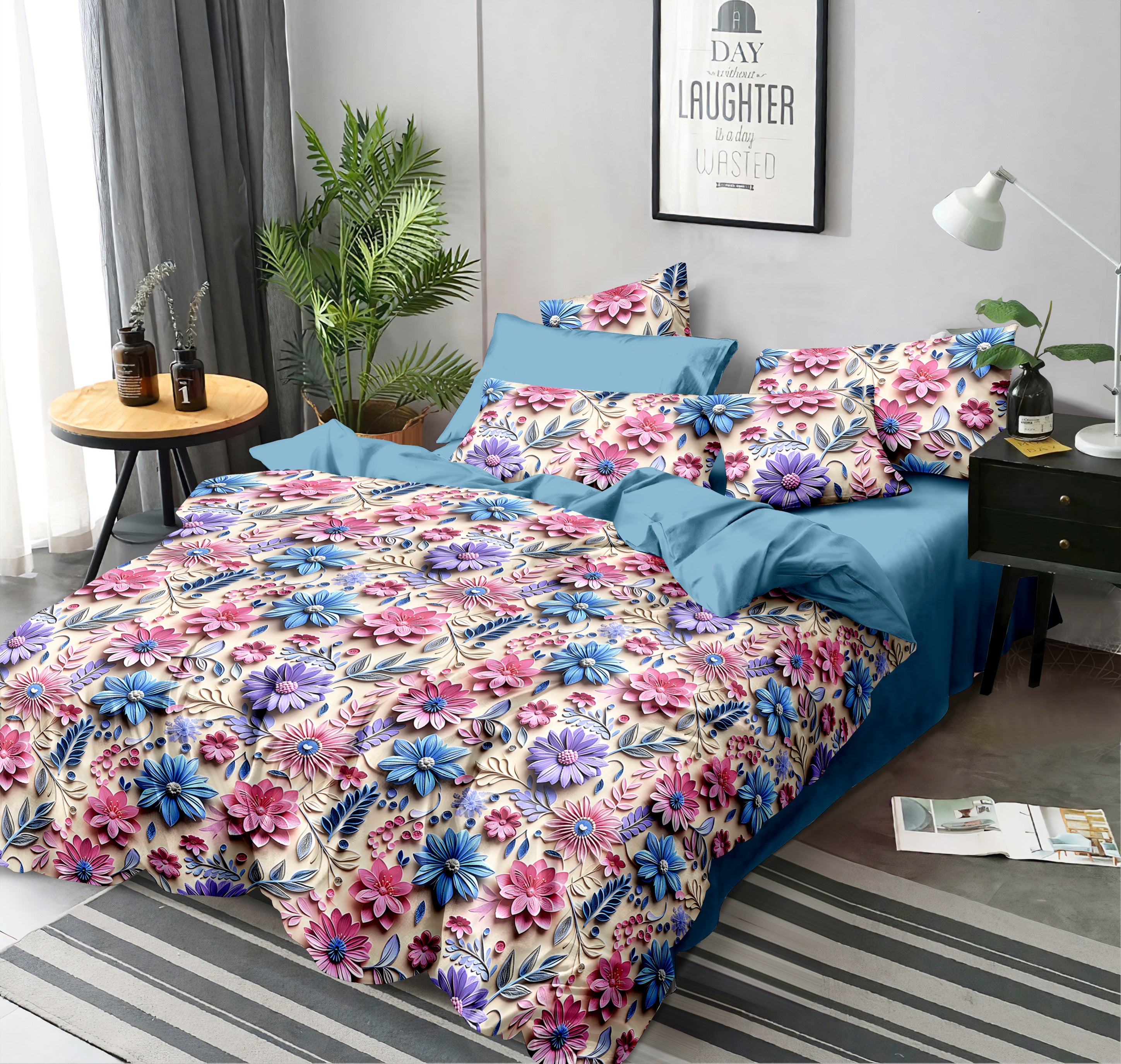 Ultra HD Digital Printed Bedsheets - 022