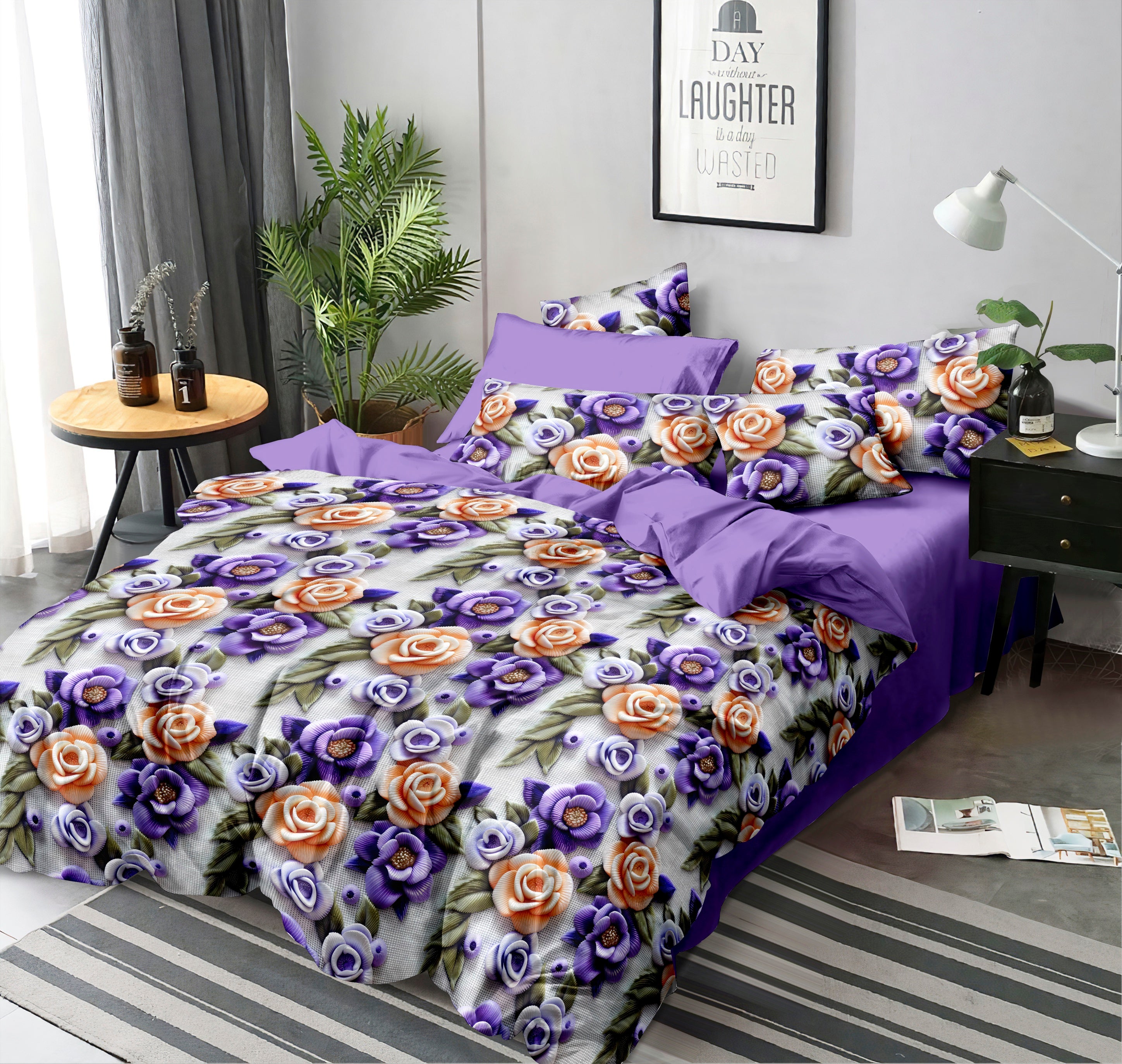 Ultra HD Digital Printed Bedsheets - 010