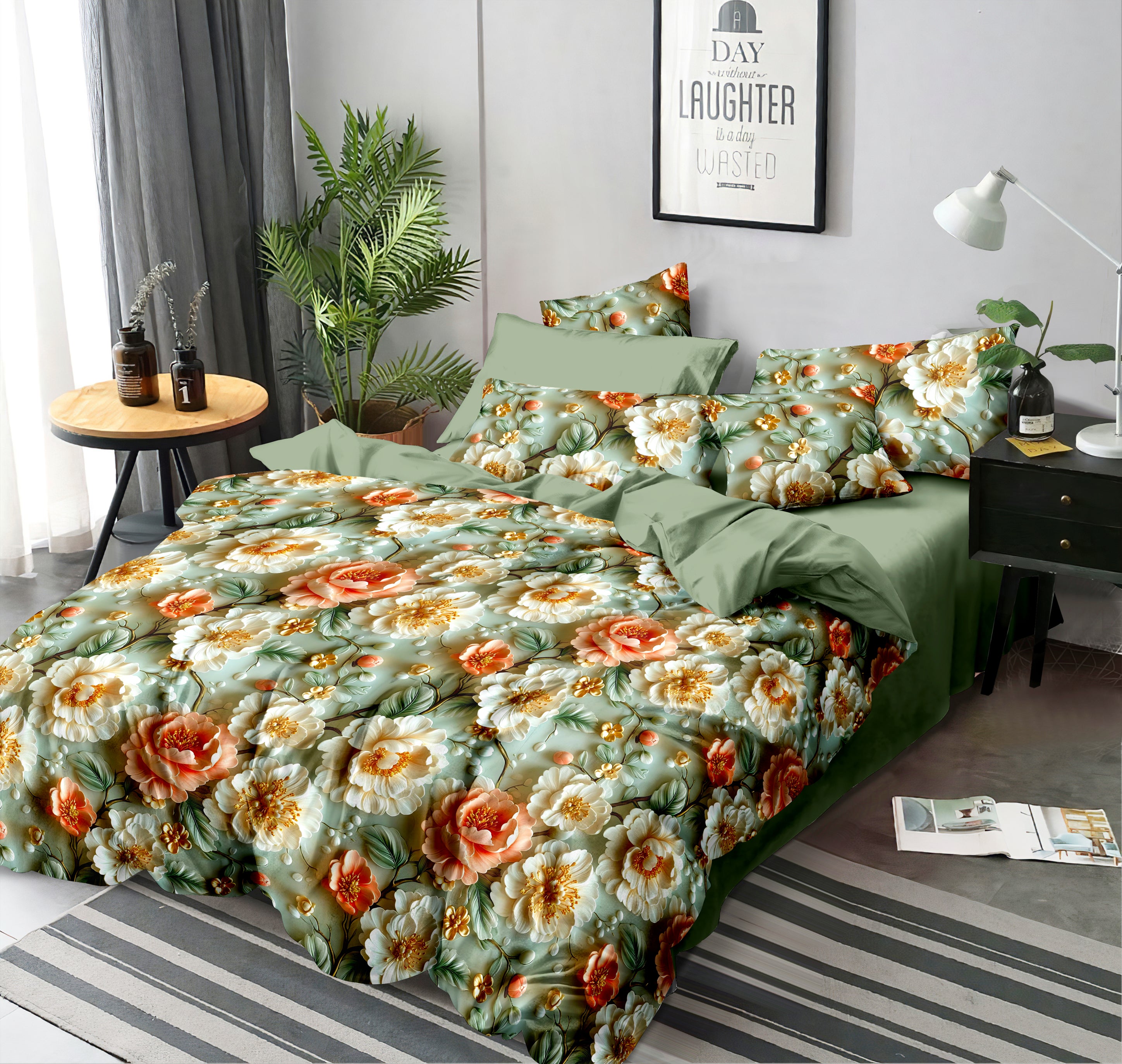 Ultra HD Digital Printed Bedsheets - 008