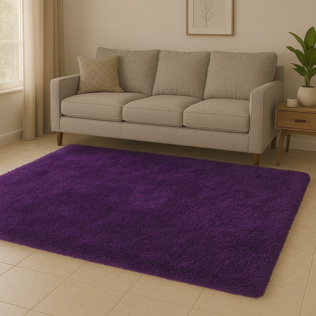 Shaggy Rug-Purple |5*7ft
