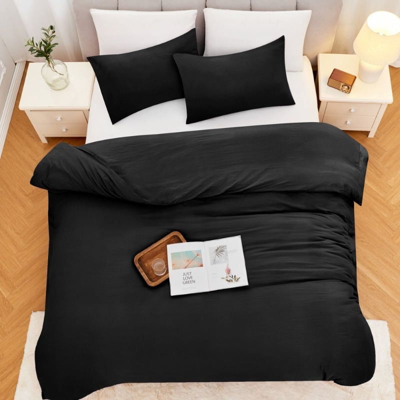 Monochrome Grace – Quilt Cover Set - 6Pcs