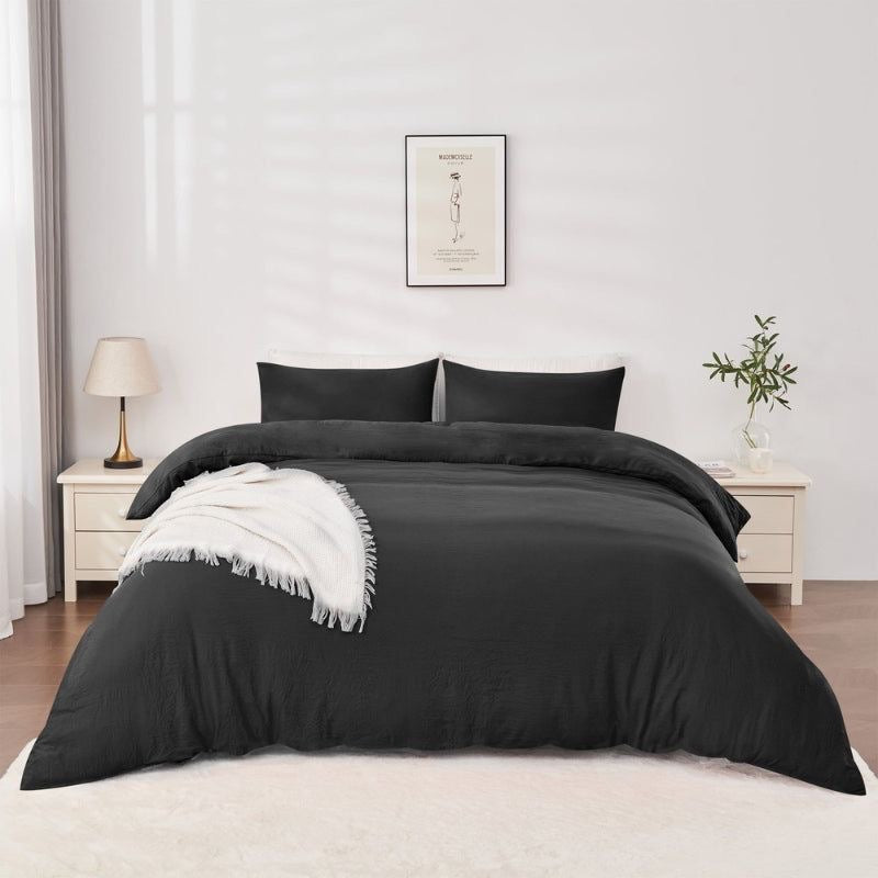 Monochrome Grace – Quilt Cover Set - 6Pcs