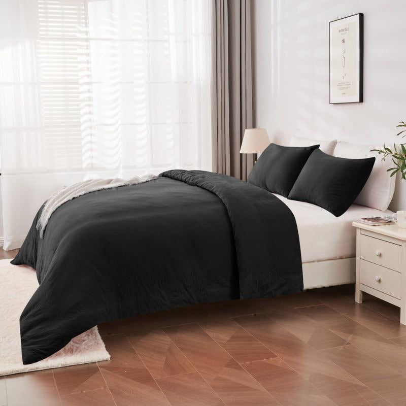 Monochrome Grace – Quilt Cover Set - 6Pcs