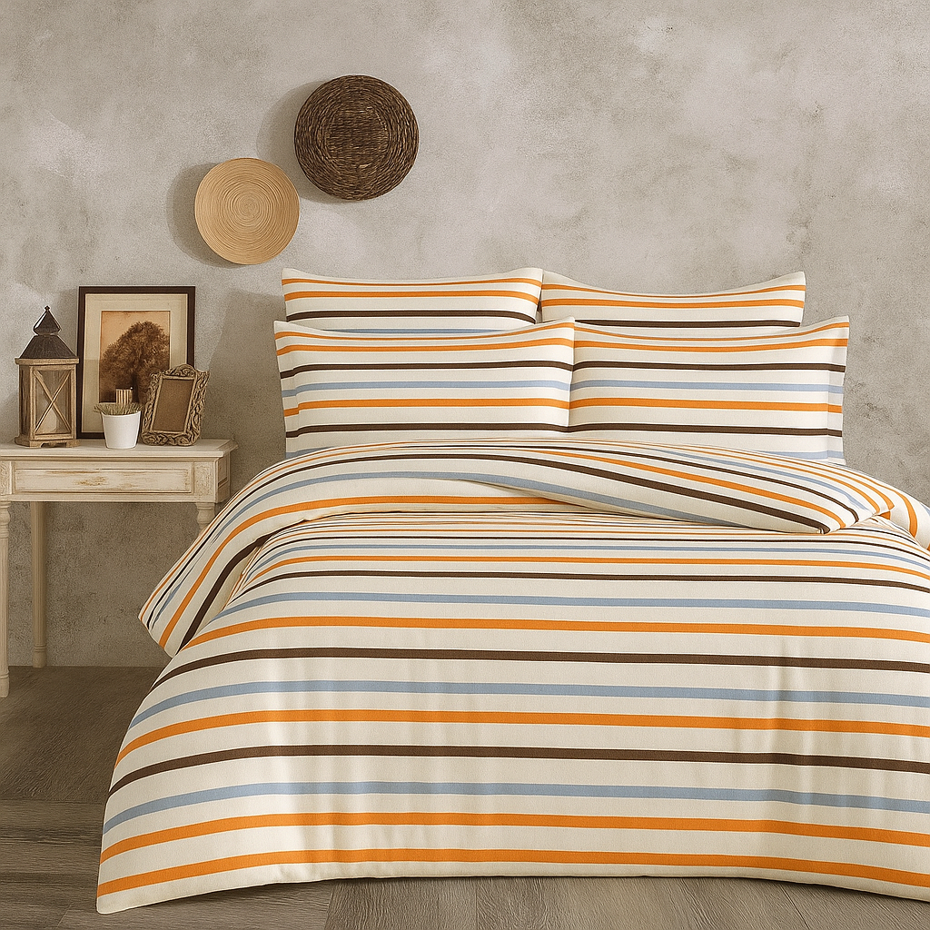 Rustic Glow Quilt Cover Set - 6Pcs