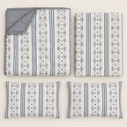 Blue Heritage 4-Piece Reversible Comforter Set
