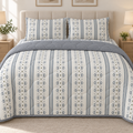 Blue Heritage 4-Piece Reversible Comforter Set