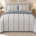 Blue Heritage 4-Piece Reversible Comforter Set