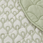 Sage Trellis 4-Piece Reversible Comforter Set,