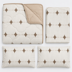 Mocha Orbit 4-Piece Reversible Comforter Set