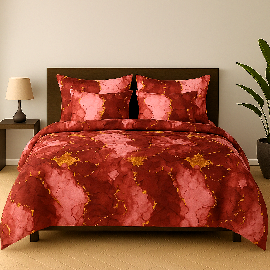 Red Mirage - Bedsheet