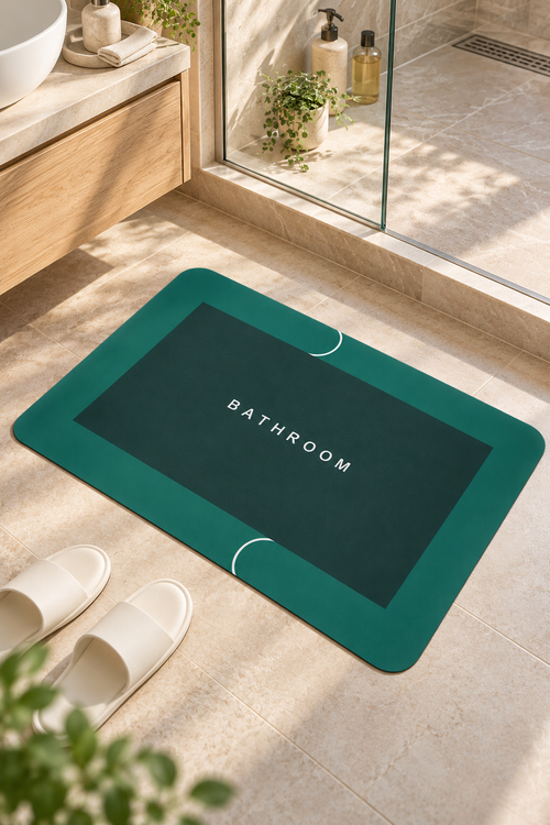2 Pcs Water Absorbent Anti-Slip Mat