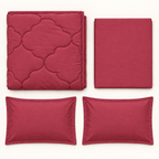 Merlot Bloom 4-Piece Comforter Set,