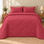 Merlot Bloom 4-Piece Comforter Set,