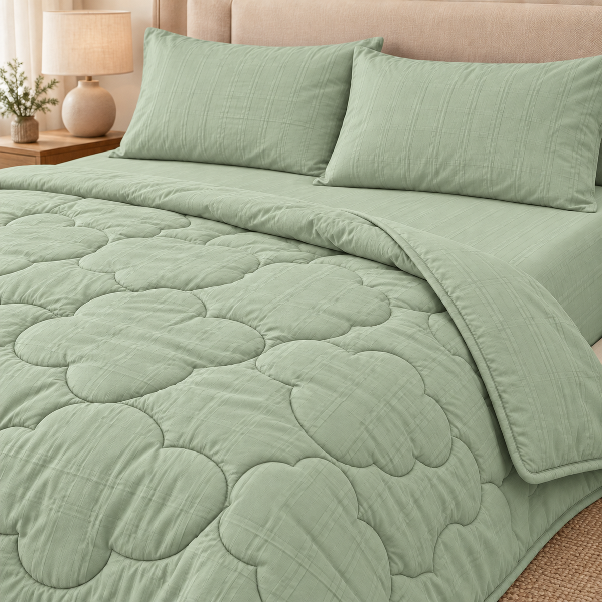 Sage Clover 4-Piece Comforter Set