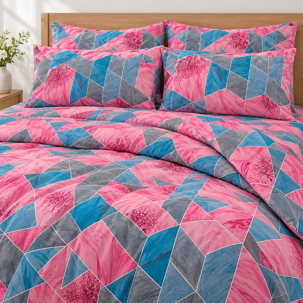 Rose Mosaic 6-Piece Comforter Set