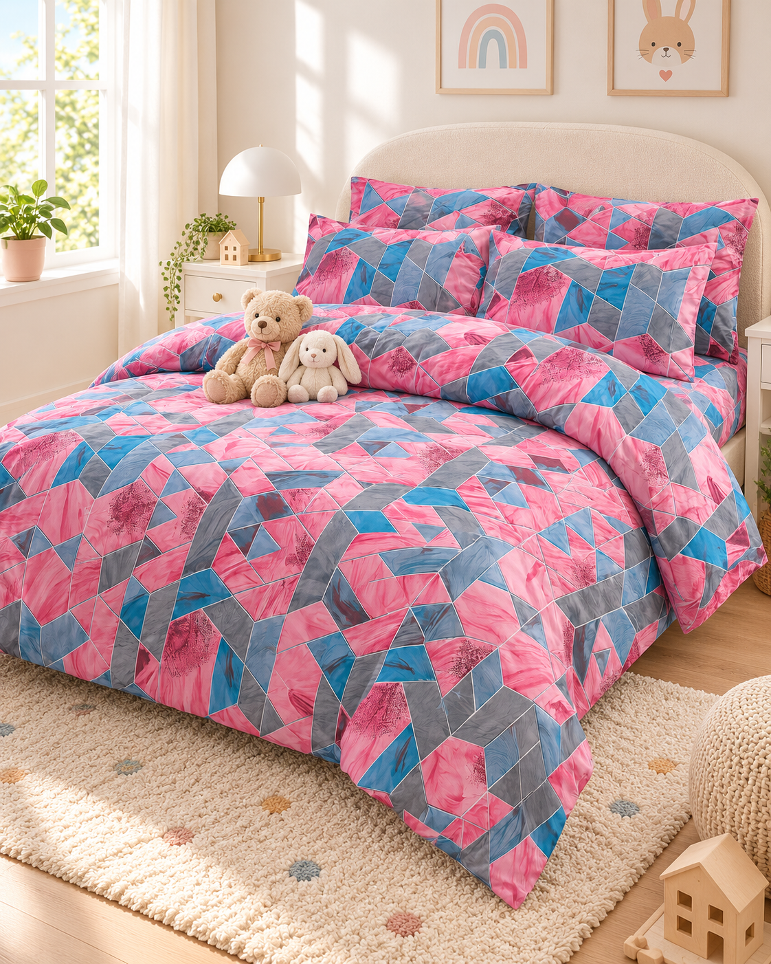 Rose Mosaic 6-Piece Comforter Set