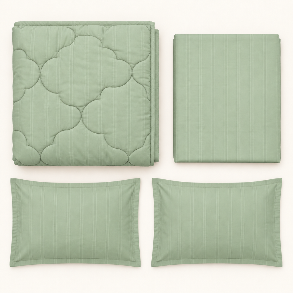 Sage Clover 4-Piece Comforter Set