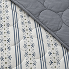 Blue Heritage 4-Piece Reversible Comforter Set