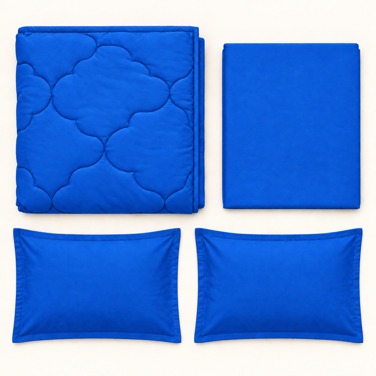 Cobalt Clover 4-Piece Comforter Set