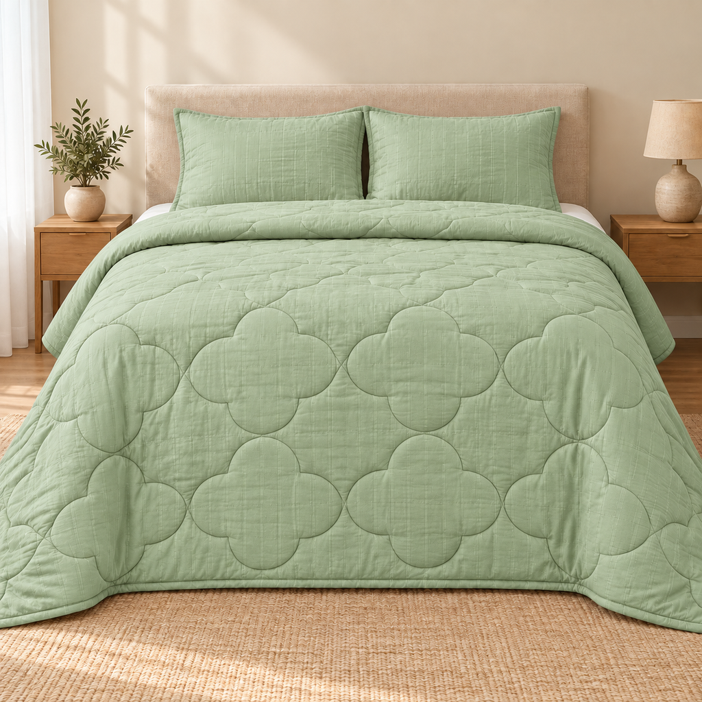 Sage Clover 4-Piece Comforter Set