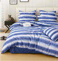 Blue Horizon - Bedsheet With 4 Pillowcase