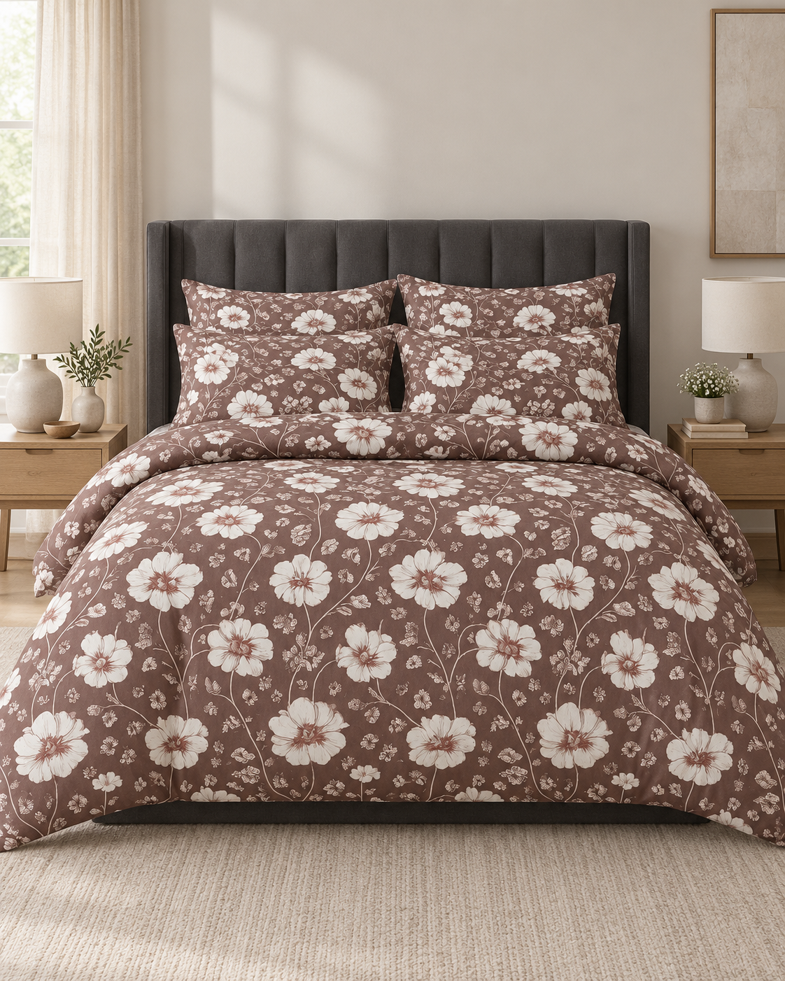 Cocoa Blossom 6-Piece Comforter Set