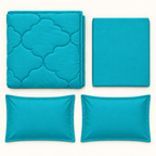 Teal Clover 4-Piece Comforter Set