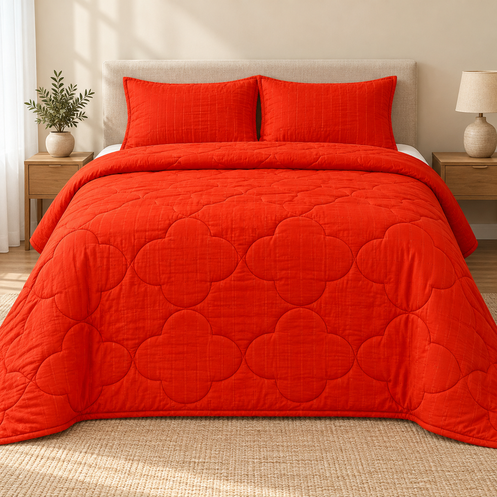 Scarlet Clover 4-Piece Comforter Set