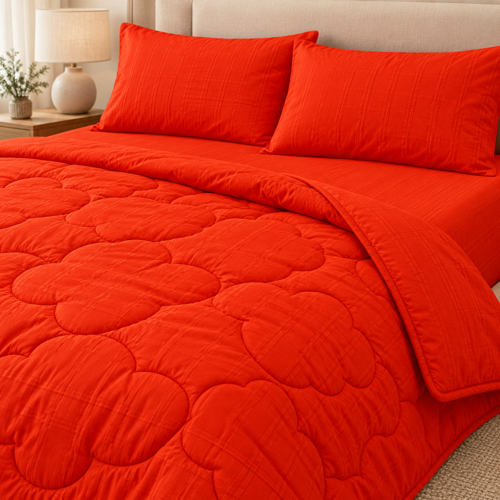Scarlet Clover 4-Piece Comforter Set