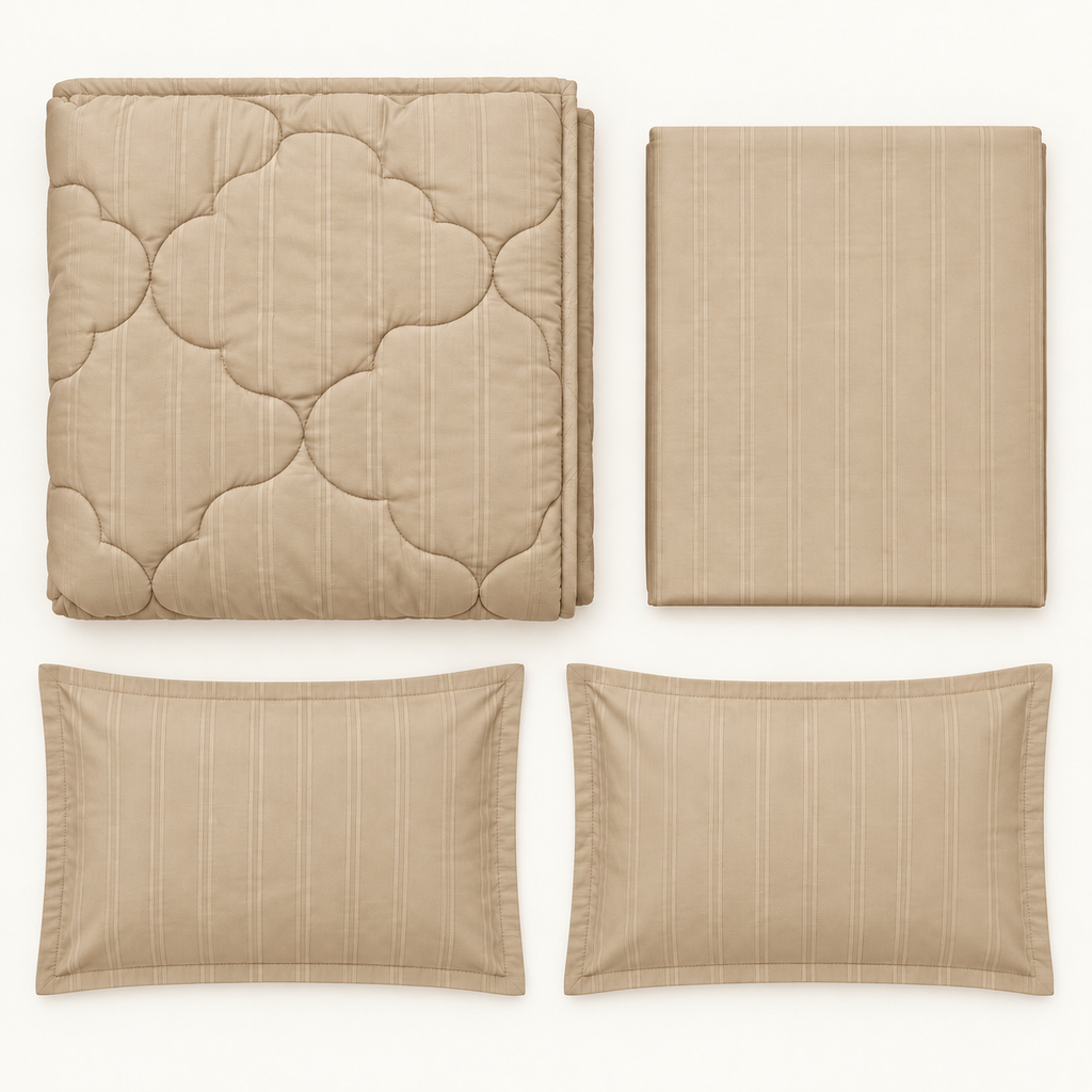 Sand Clover 4-Piece Comforter Set