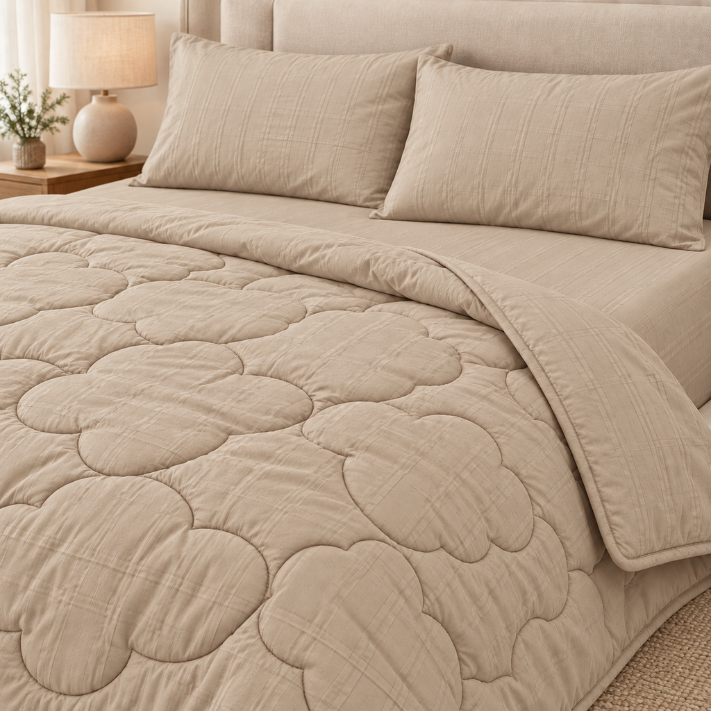 Sand Clover 4-Piece Comforter Set