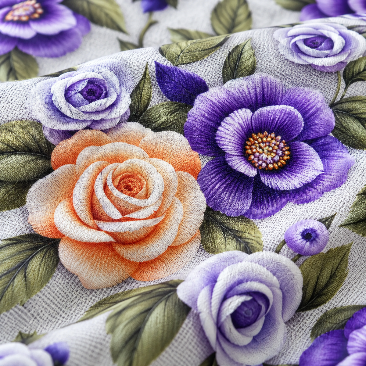 Amethyst Rose | Ultra HD Digital Printed Bedsheets - 010