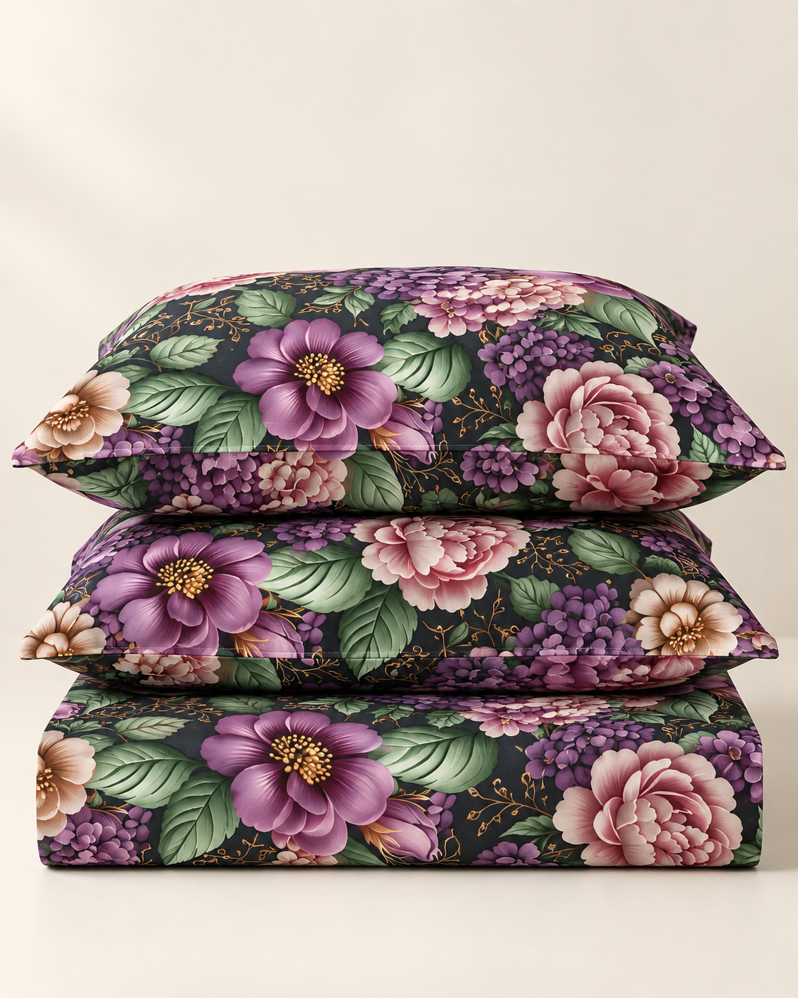 Midnight Garden | Ultra HD Digital Printed Bedsheets - 019