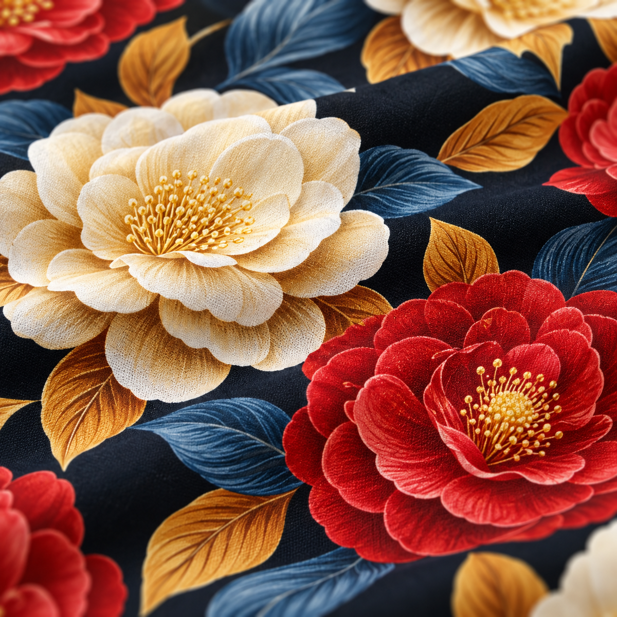 Ruby Ivory | Ultra HD Digital Printed Bedsheets - 004