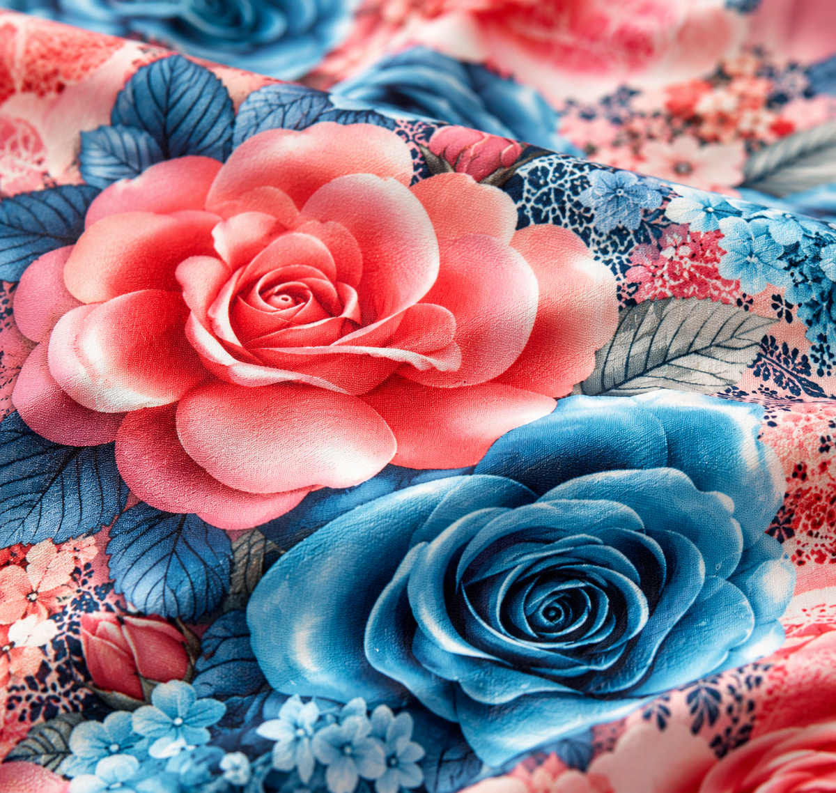 Rose Lagoon | Ultra HD Digital Printed Bedsheets - 014