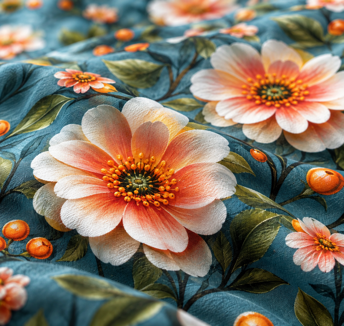 Sunset Garden | Ultra HD Digital Printed Bedsheets - 020