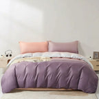 Lavender Peach - Quilt Cover Sets - 6Pcs